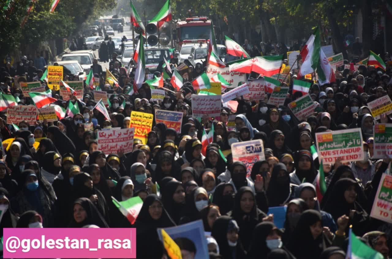 راهپیمایی ۱۳آبان ۱۴۰۱ یوم الله در گرگان