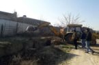 ۱۱بنای غیر مجاز در حریم رودخانه گرگانرود تخریب شد