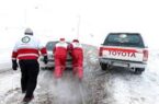 امدادرسانی به خودروهای گرفتار شده در برف و کولاک گلستان