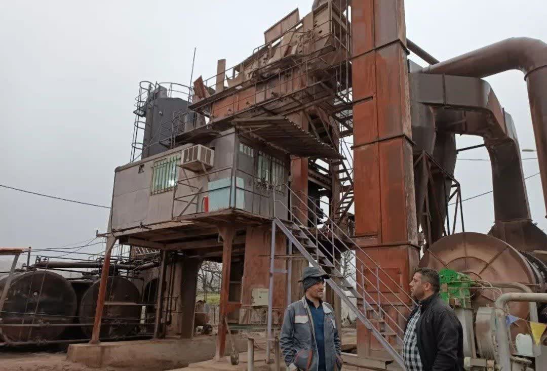بازسازی و احیای کارخانه آسفالت شهرداری گرگان پس از یک دهه