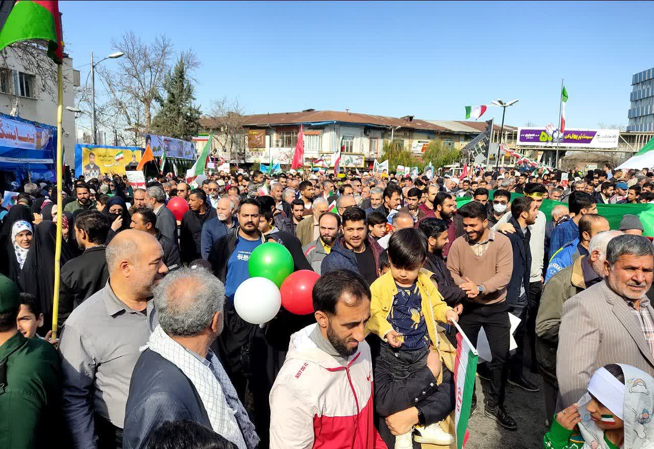 راهپیمایی ۲۲ بهمن در گلستان آغاز شد