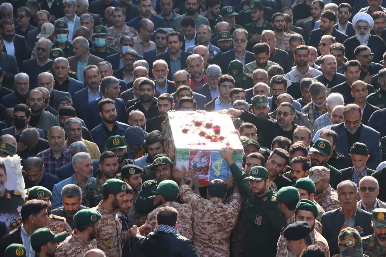 پیکر شهید «حاج حمید مازندرانی» در گرگان تشییع شد